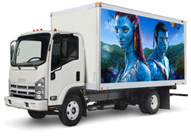 10 मिमी पिक्सेल पूर्ण रंग मोबाइल एलईडी विज्ञापन, ट्रक के लिए टीवी स्क्रीन हल्के वजन आपूर्तिकर्ता