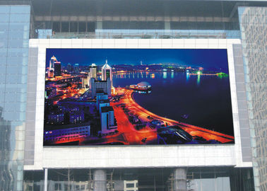 Dustproof आउटडोर विज्ञापन एलईडी प्रदर्शन, फिक्स्ड एलईडी स्क्रीन पिक्सेल पिच 6 ध्रुव स्थायी प्रकार आपूर्तिकर्ता