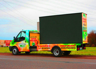 आउटडोर विज्ञापन P6 एलईडी ट्रक प्रदर्शन उच्च संकल्प 6000nits चमक आपूर्तिकर्ता
