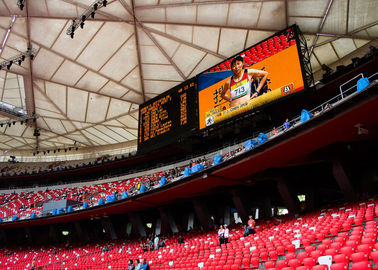 विशाल P10 स्टेडियम एलईडी स्क्रीन खेल विज्ञापन पैनल 1R1G1B उच्च चमक आपूर्तिकर्ता
