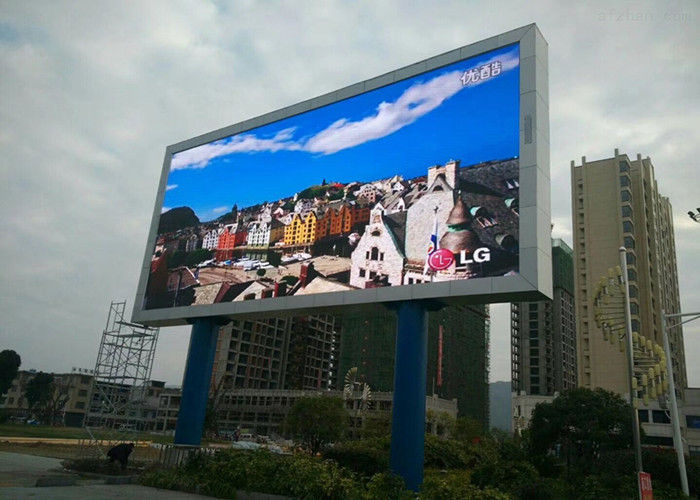 चीन Ultrathin पूर्ण रंग एलईडी प्रदर्शन P6 आउटडोर विज्ञापन स्क्रीन 120 डिग्री देखने कोण फैक्टरी