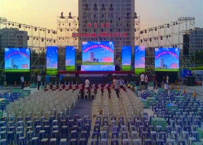 चीन पूर्ण रंग एलईडी दीवार स्क्रीन प्रदर्शन आउटडोर, एलईडी वीडियो दीवार पैनलों 10 मिमी डॉट पिच फैक्टरी